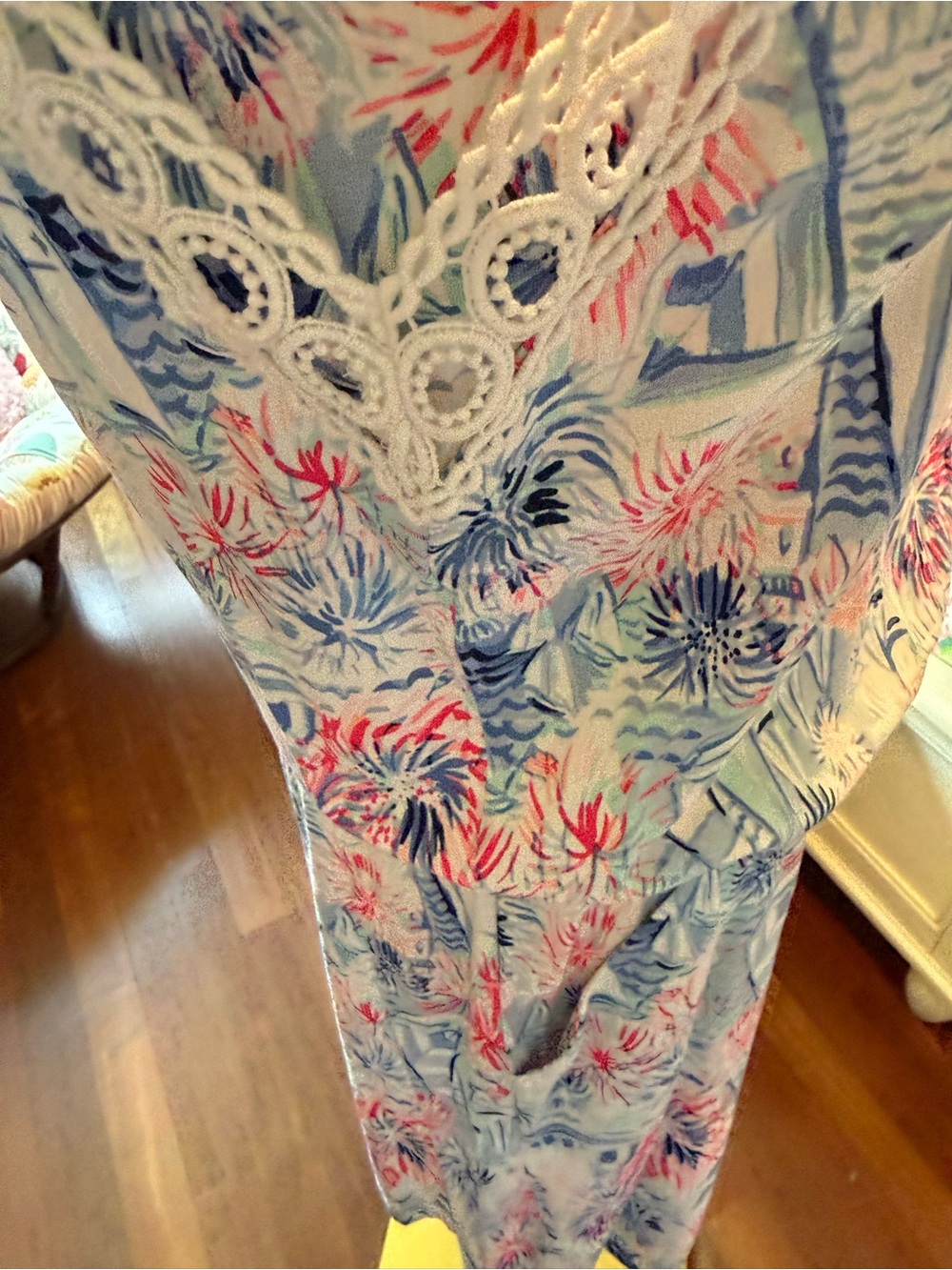 NWT Lilly Pulitzer Red & Blue Sailboat Sleeveless Romper - Picture 5 of 9